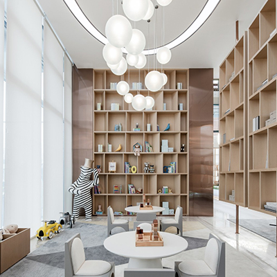 蓝森设计 现代售楼处儿童休闲区