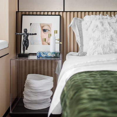 春山秋水设计 现代双人床床头柜