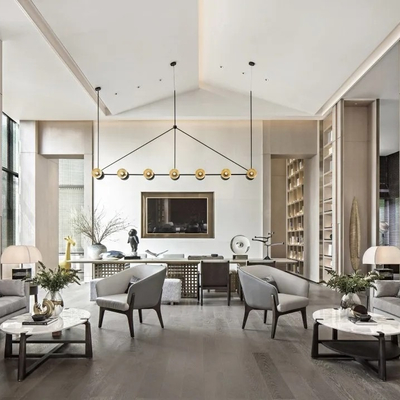 矩阵纵横设计 新中式售楼处洽谈区