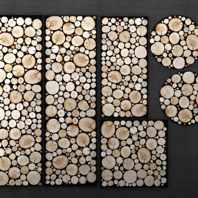 切面木头装饰3d模型