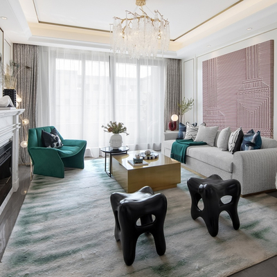 春山秋水设计 现代混搭客厅