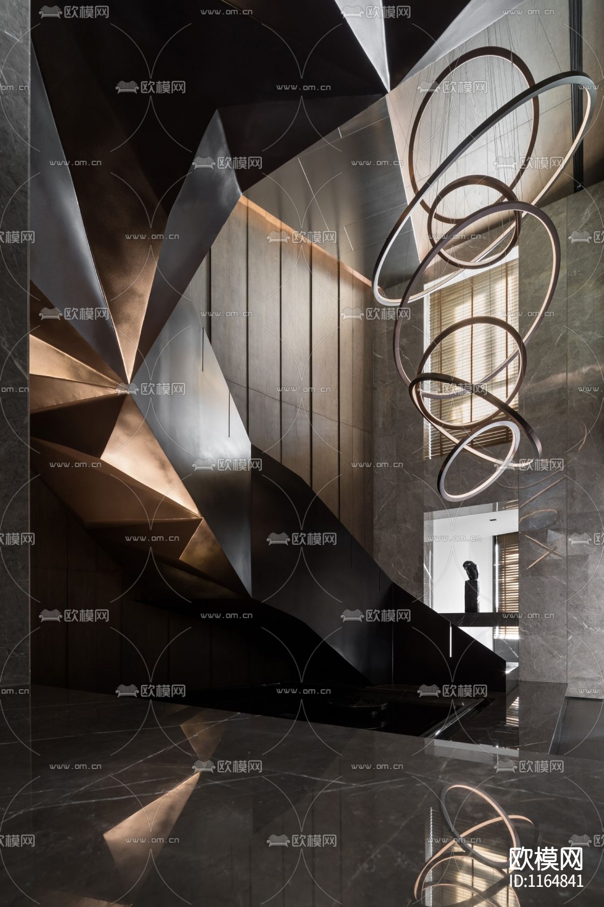 沈阳柏翠园顶层复式家装cad施工图下载（渲染图7）