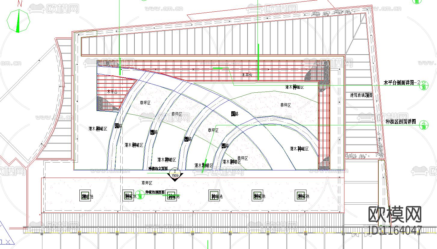 佘山国际会议中心全套景观cad施工图下载（渲染图7）