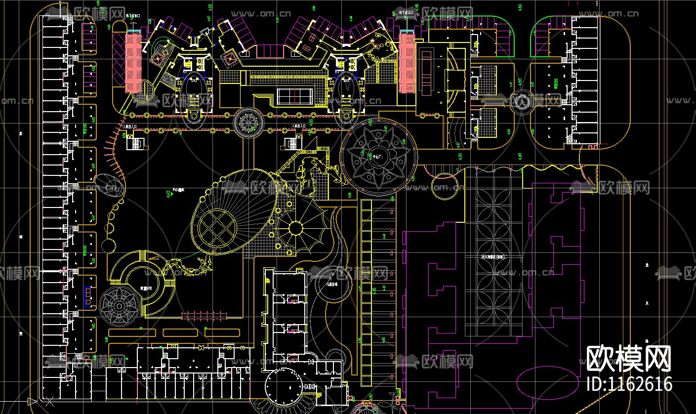 金和花园景观设计施工图下载（渲染图1）