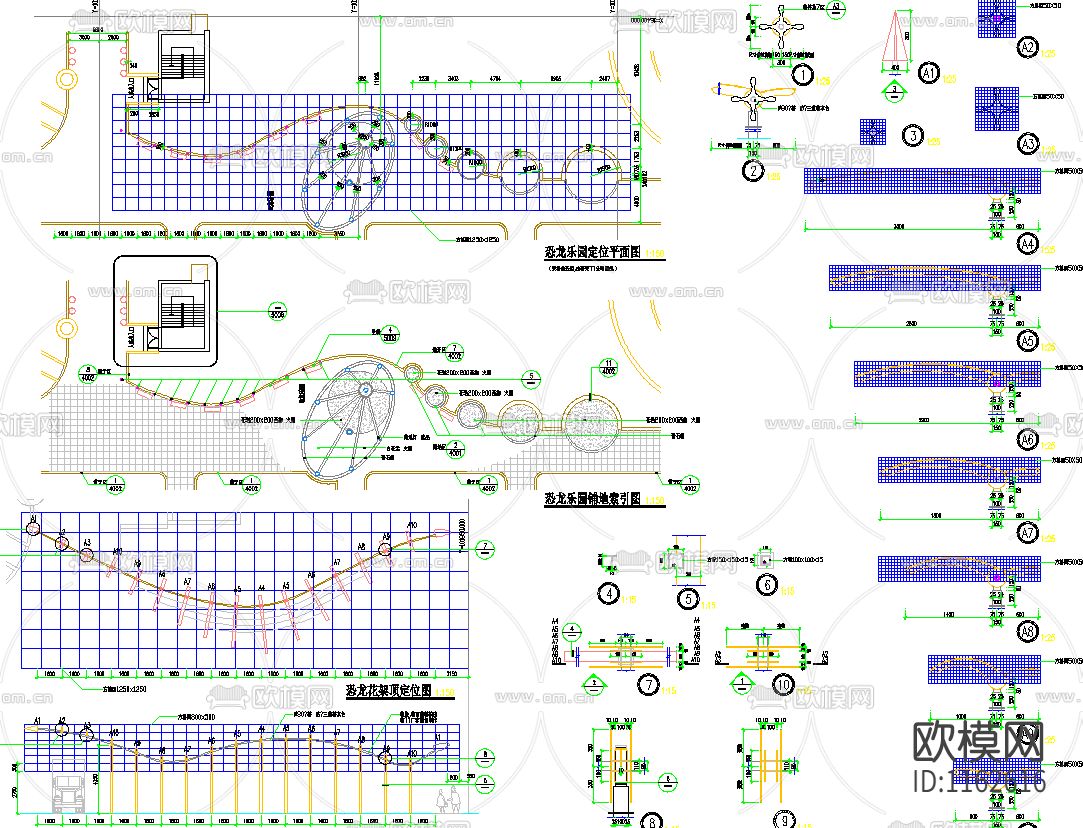 金和花园景观设计施工图下载（渲染图4）