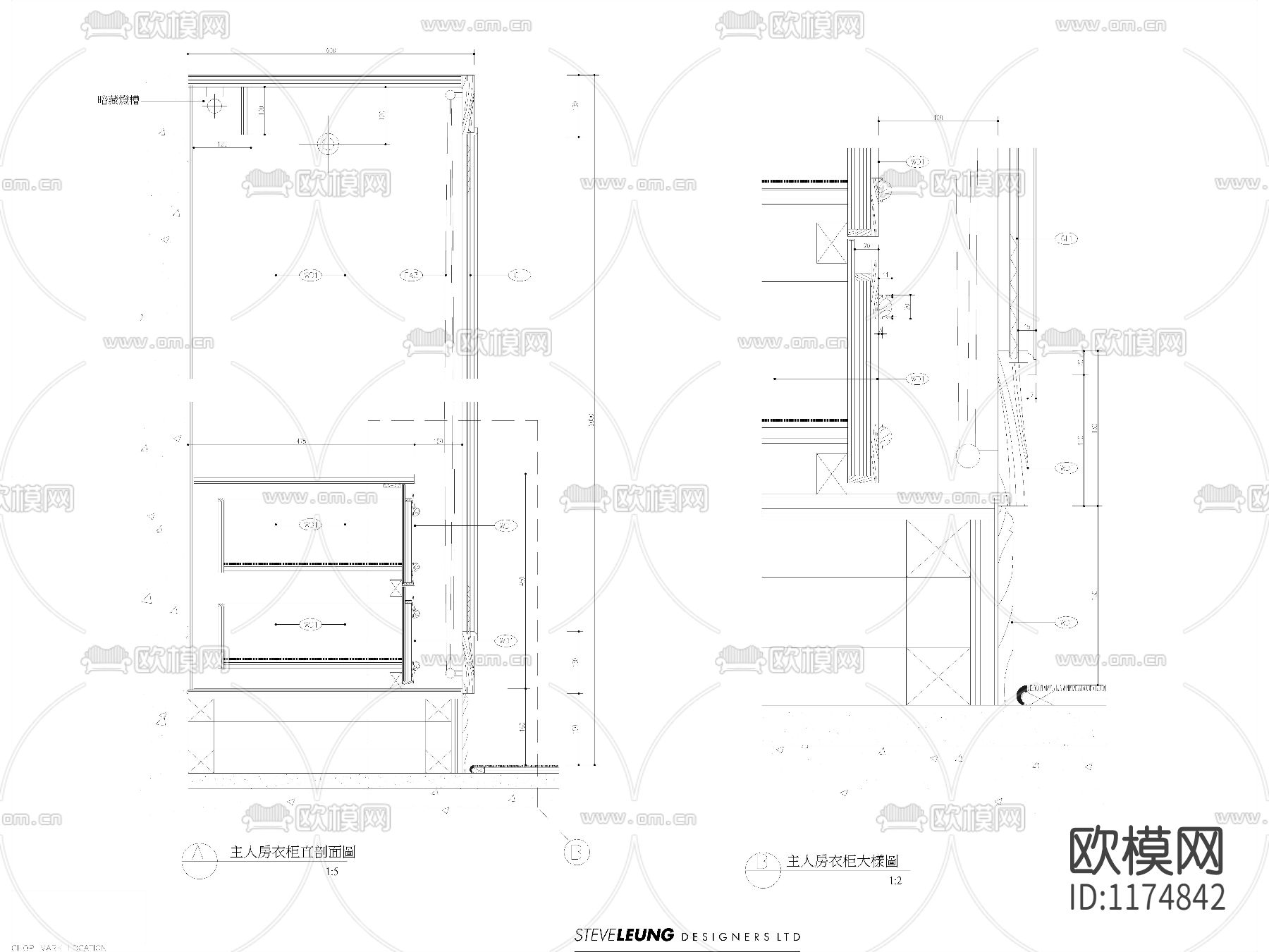 样板房常用cad大样图下载（渲染图3）