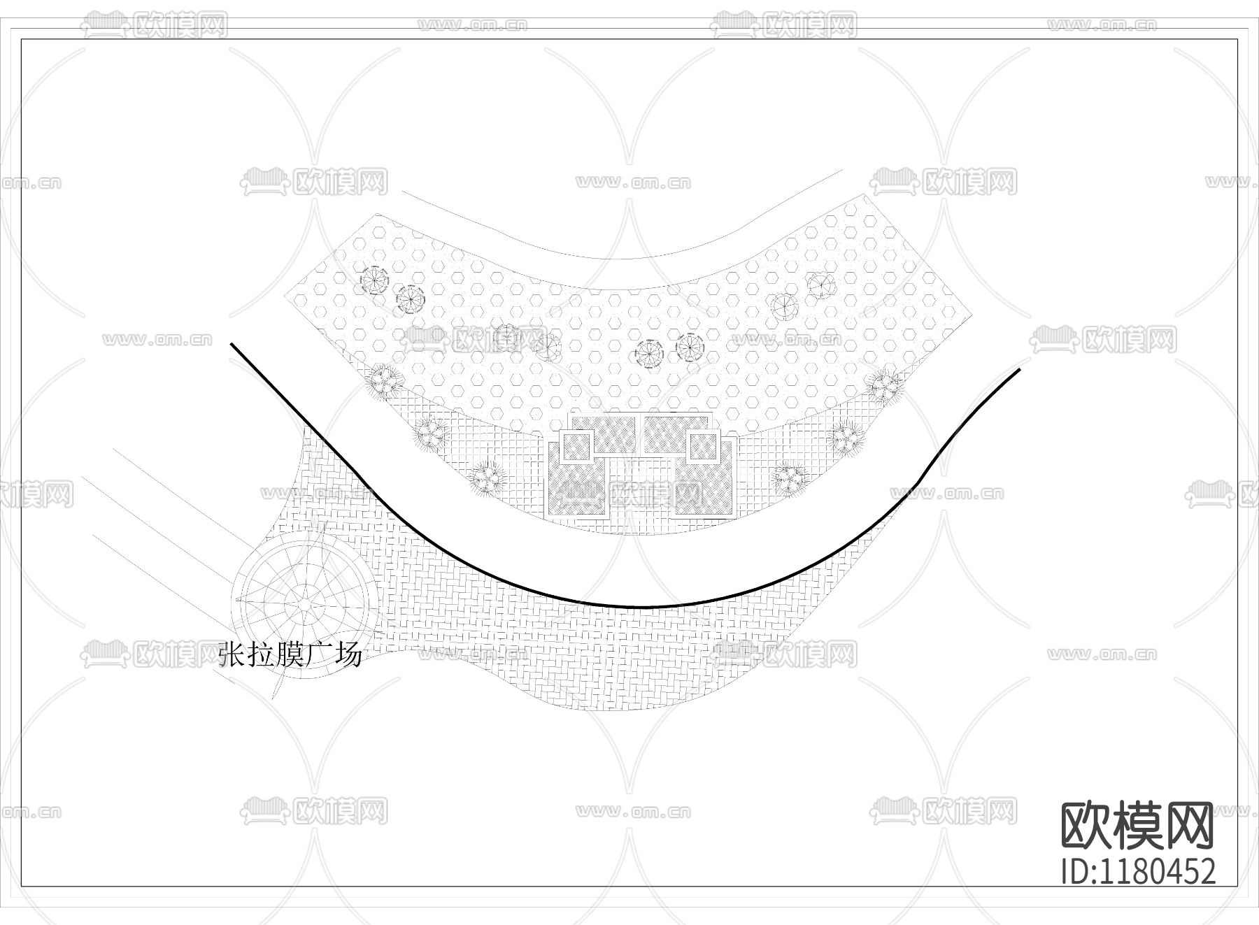 沙滩浴场cad施工图下载（渲染图1）