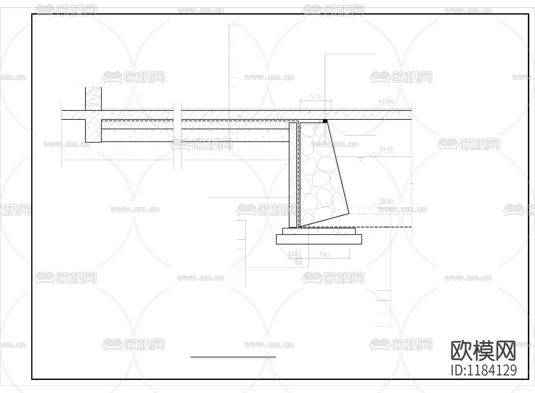 太阳湖cad施工图下载（渲染图4）