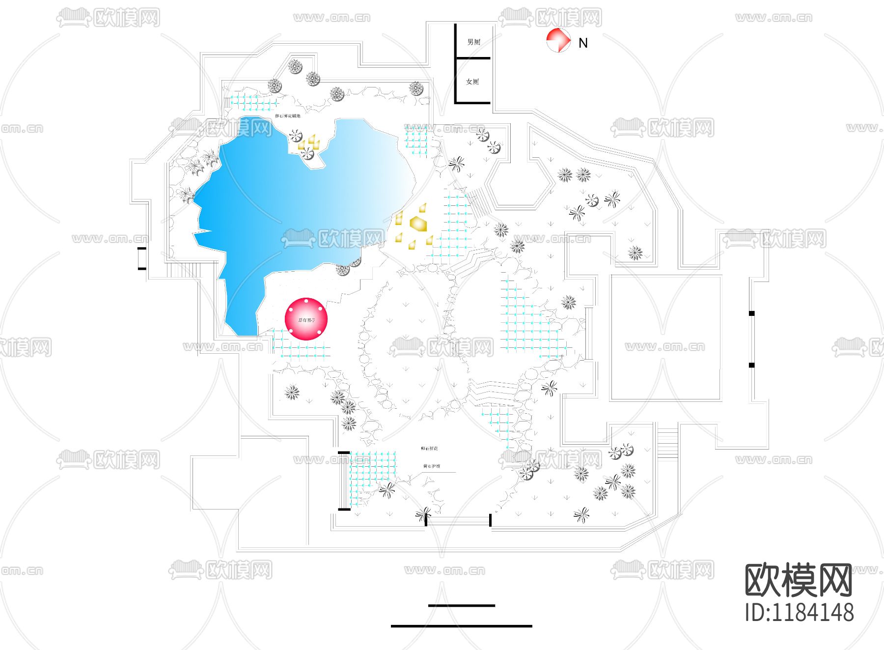 晚晴园绿化规划平面图下载