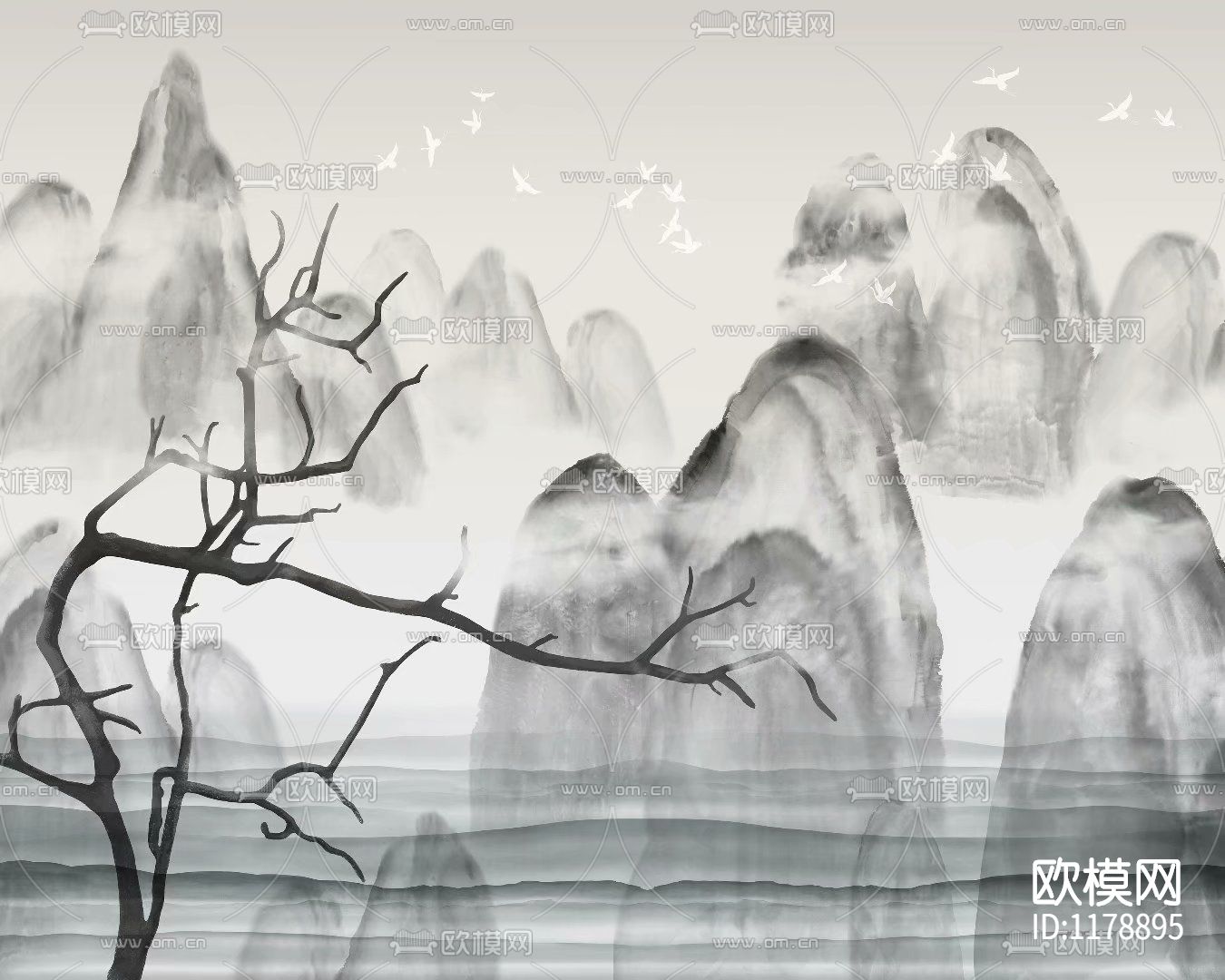 新中式水墨画