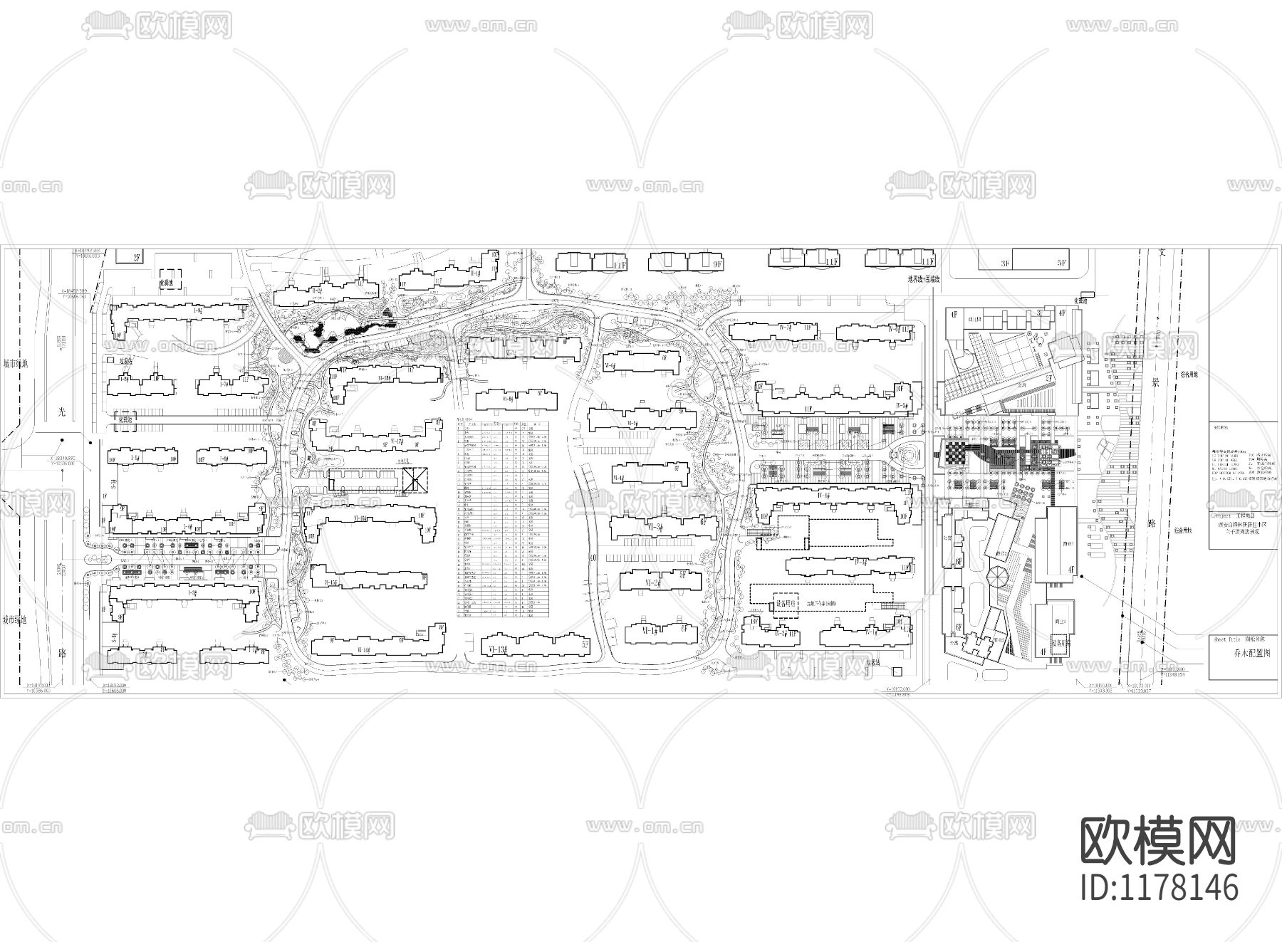 乔木配置cad施工图下载