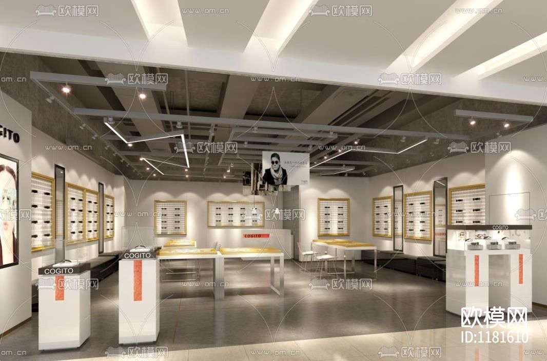 COGITO眼镜店设计图CAD