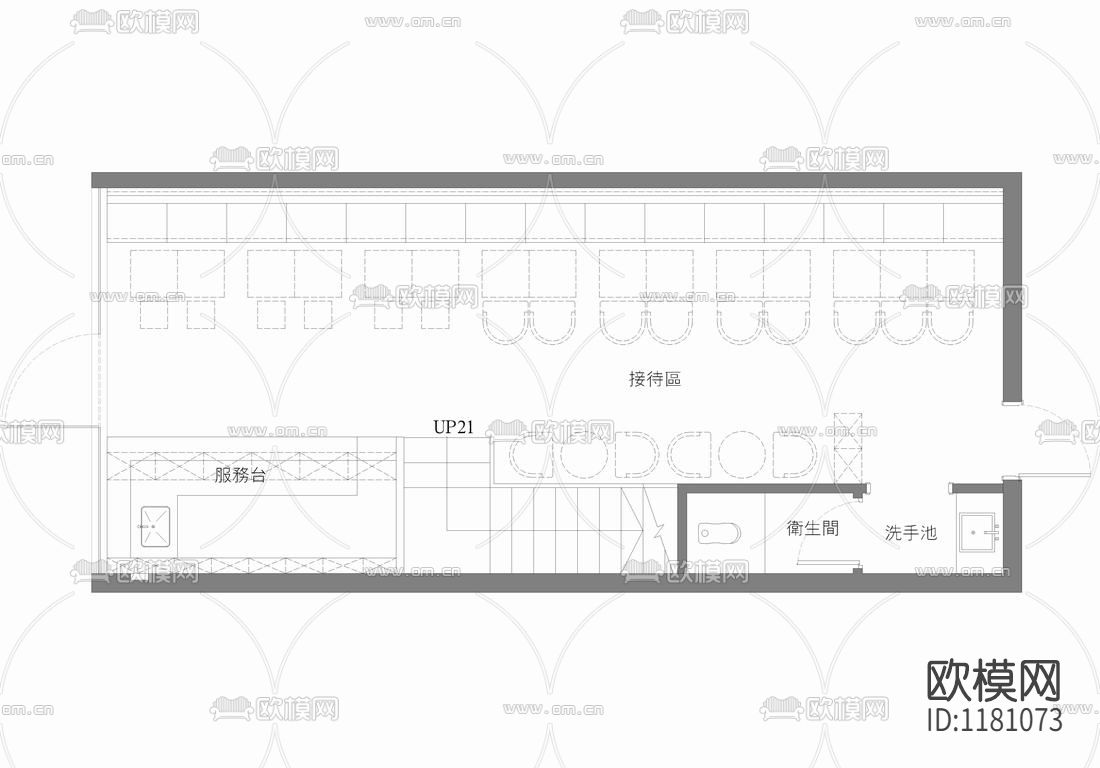 风云聚精品酒店（施工图+效果图）下载（渲染图5）