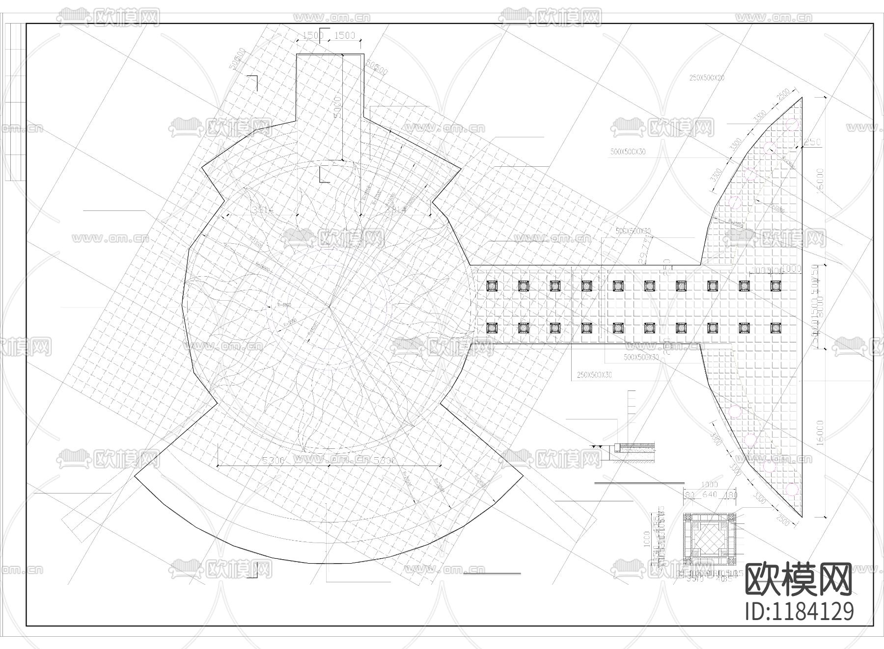 太阳湖cad施工图下载（渲染图5）