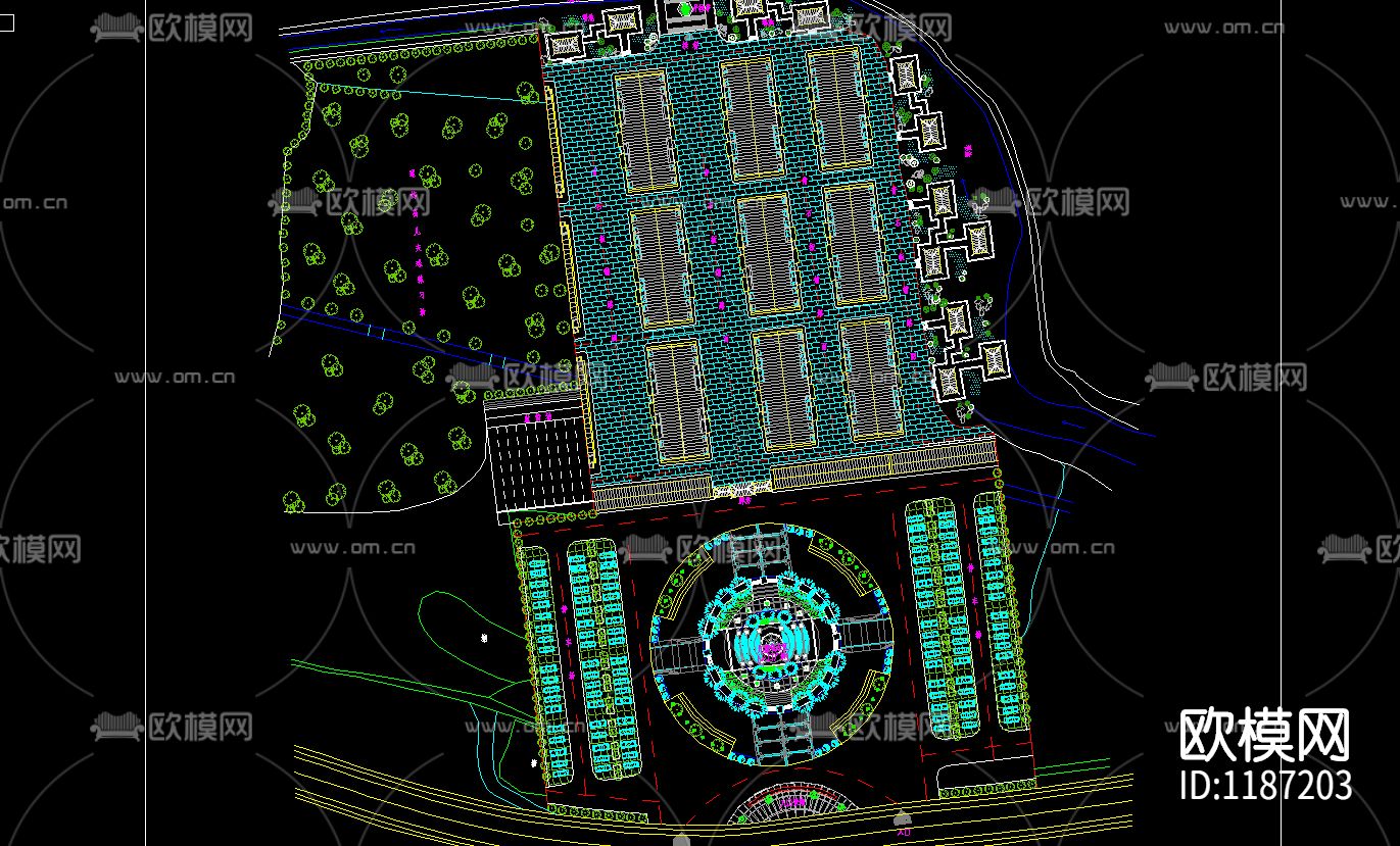 风景区及度假村景观规划设计CAD图纸30套下载（渲染图2）