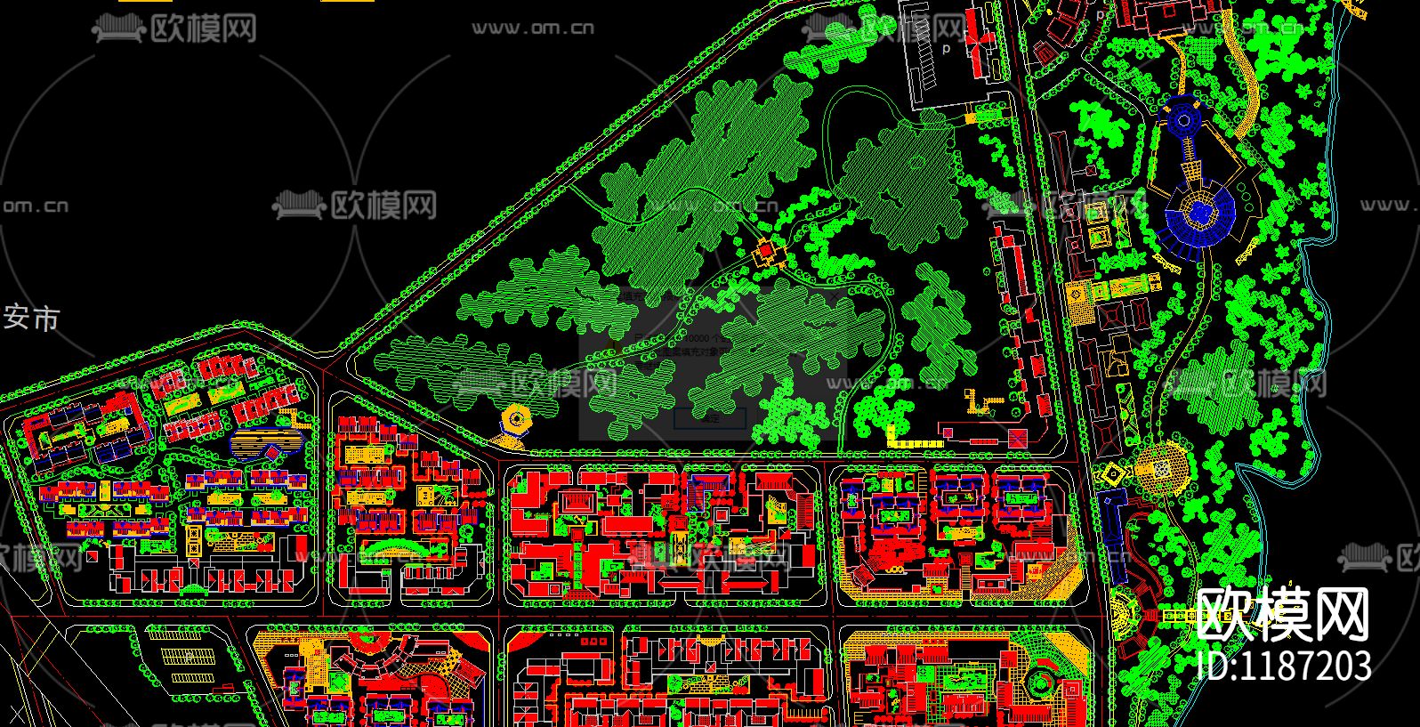 风景区及度假村景观规划设计CAD图纸30套下载（渲染图5）