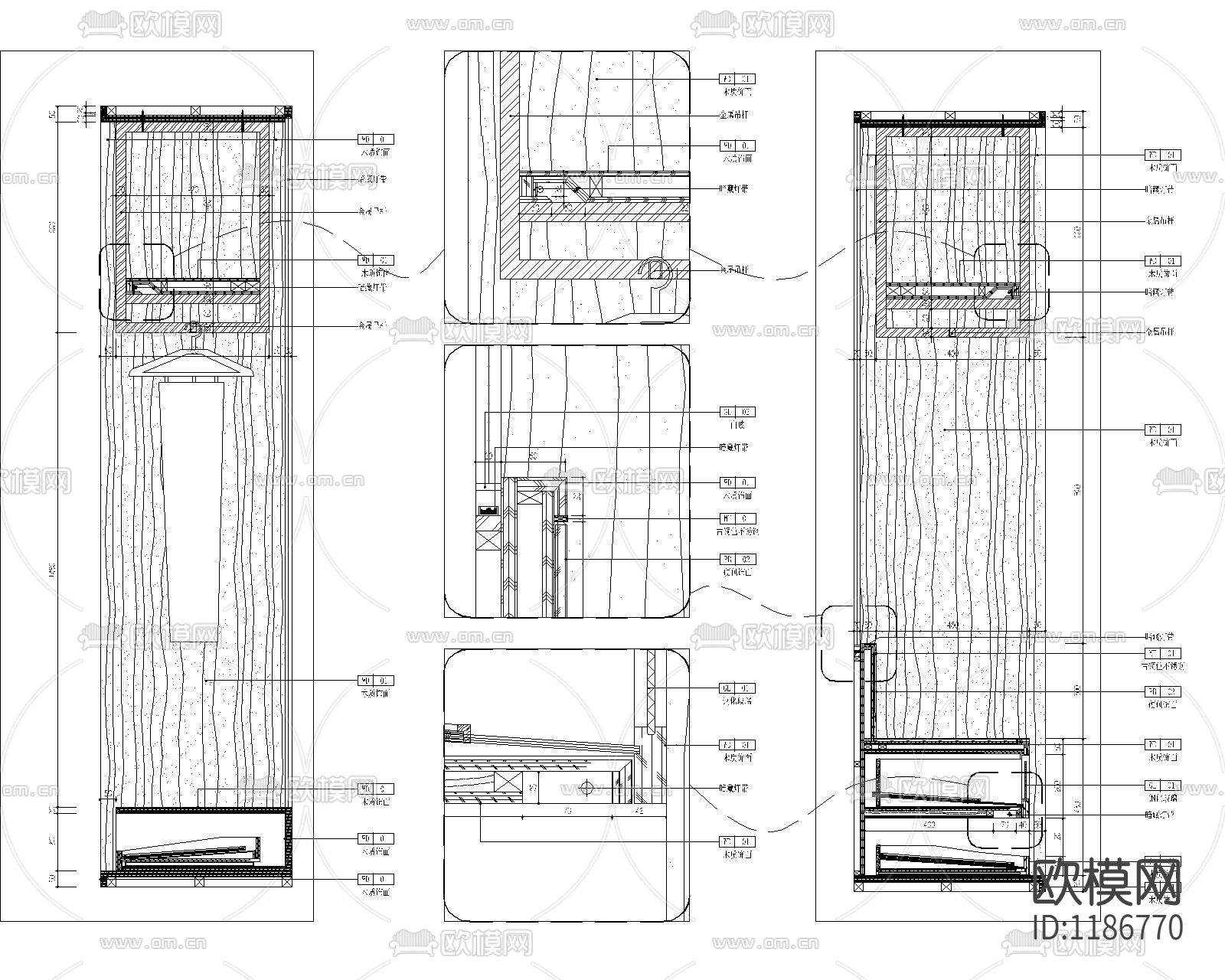 衣柜.洗手台大样图下载（渲染图1）