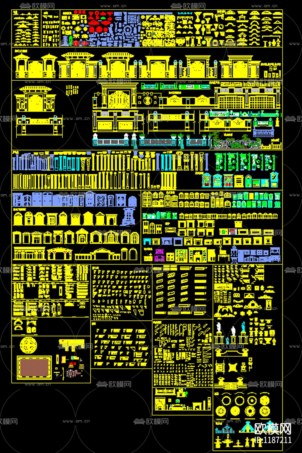 欧美石材构件下载