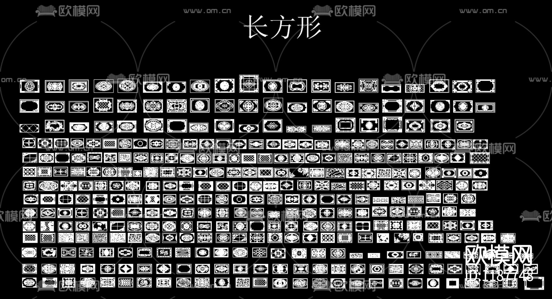 两千个左右的拼花图库下载（渲染图4）