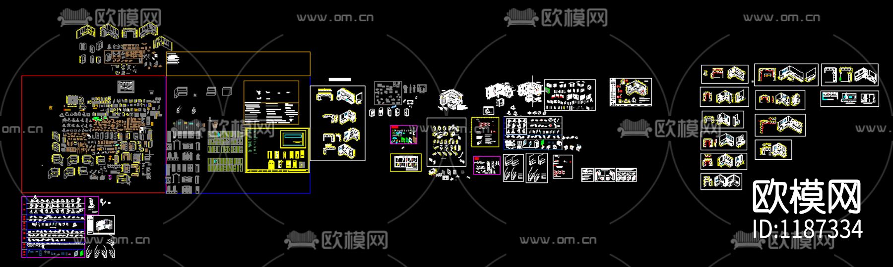 橱柜图块下载（渲染图2）