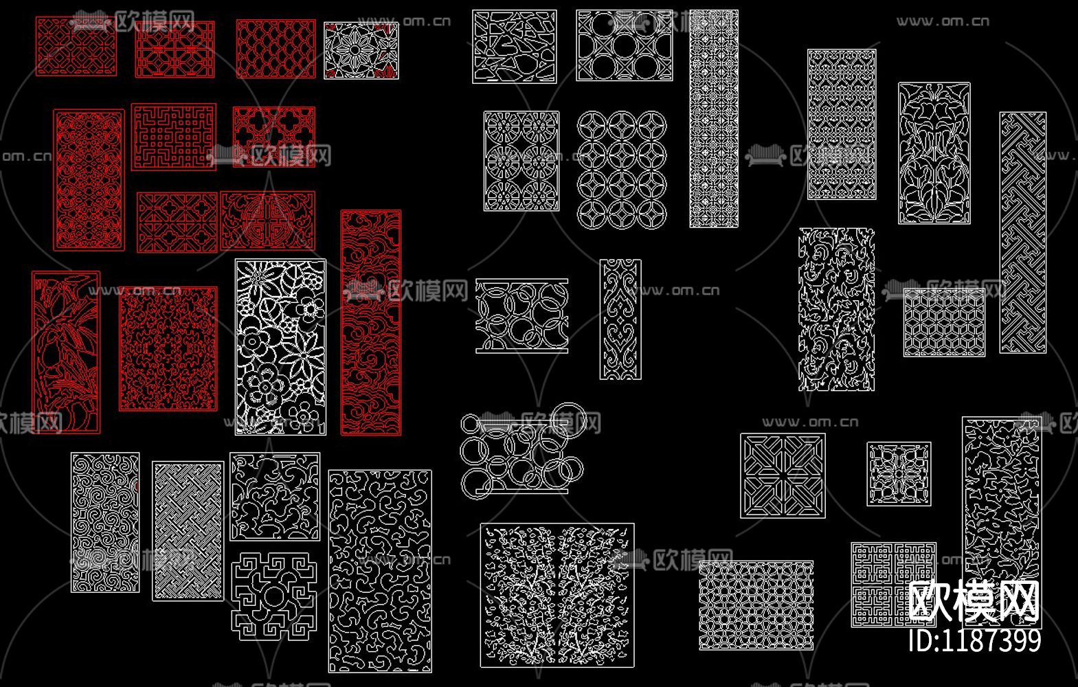 各种流行雕花下载（渲染图2）