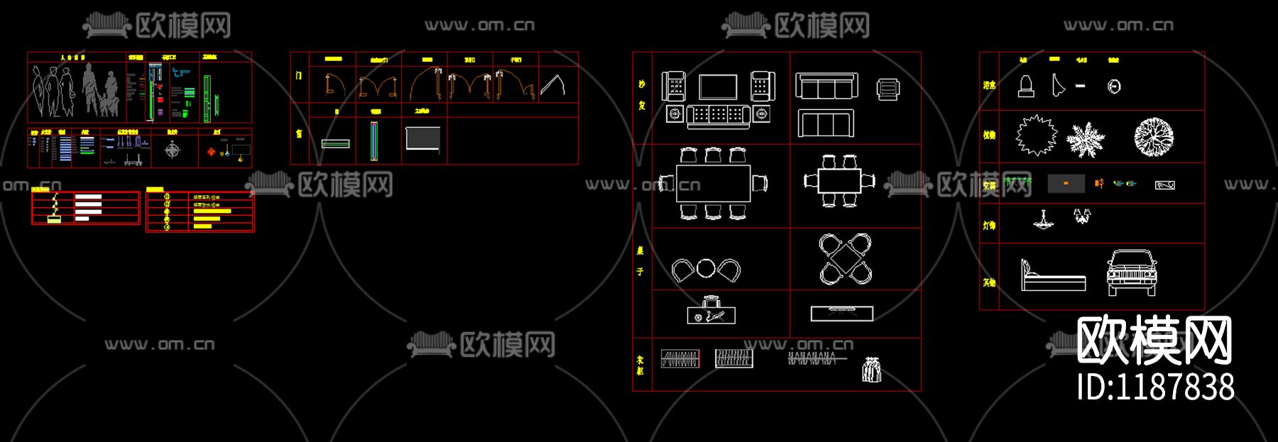 图例注释构件动态块下载