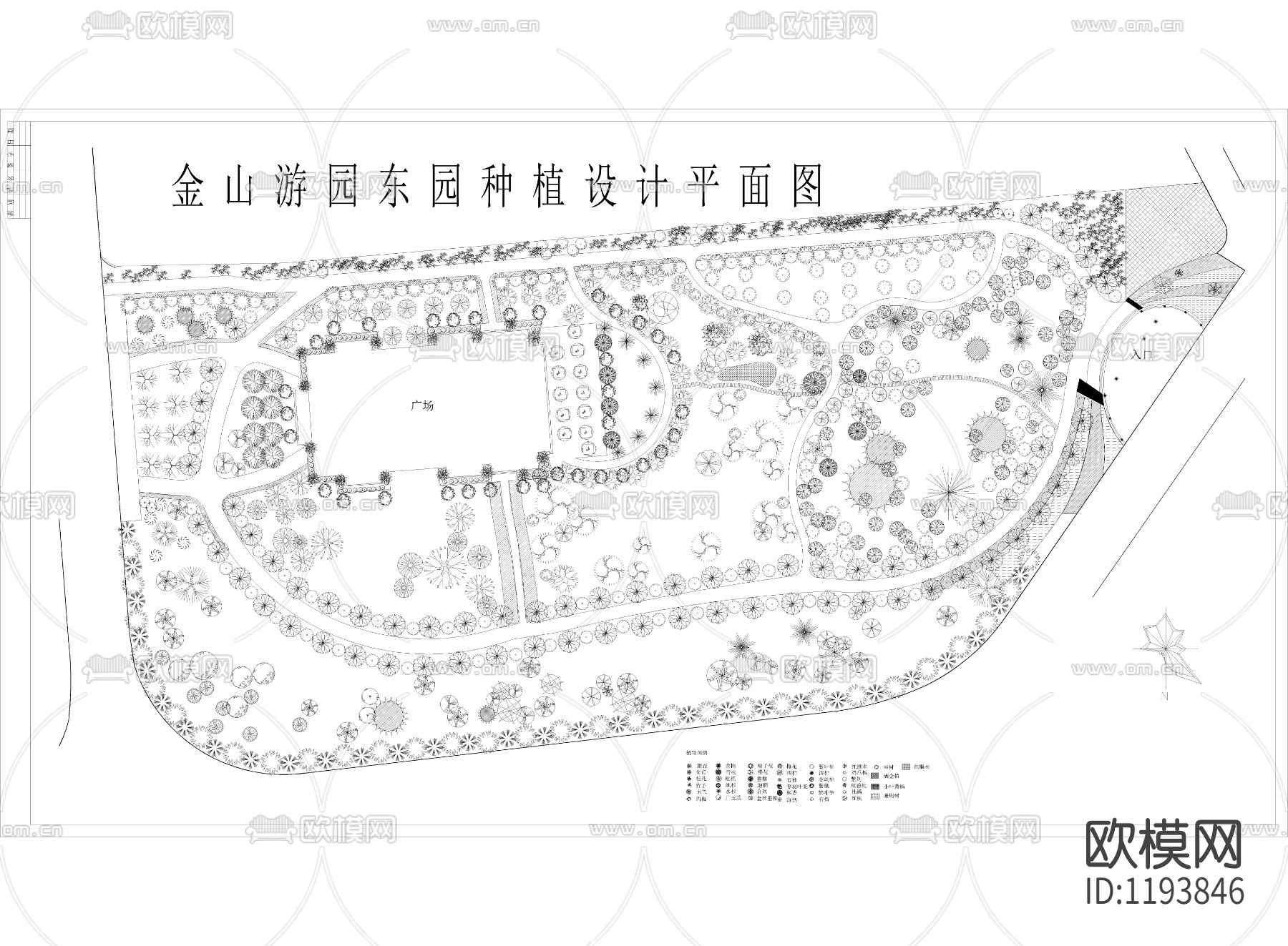 游园种植设计平面图下载