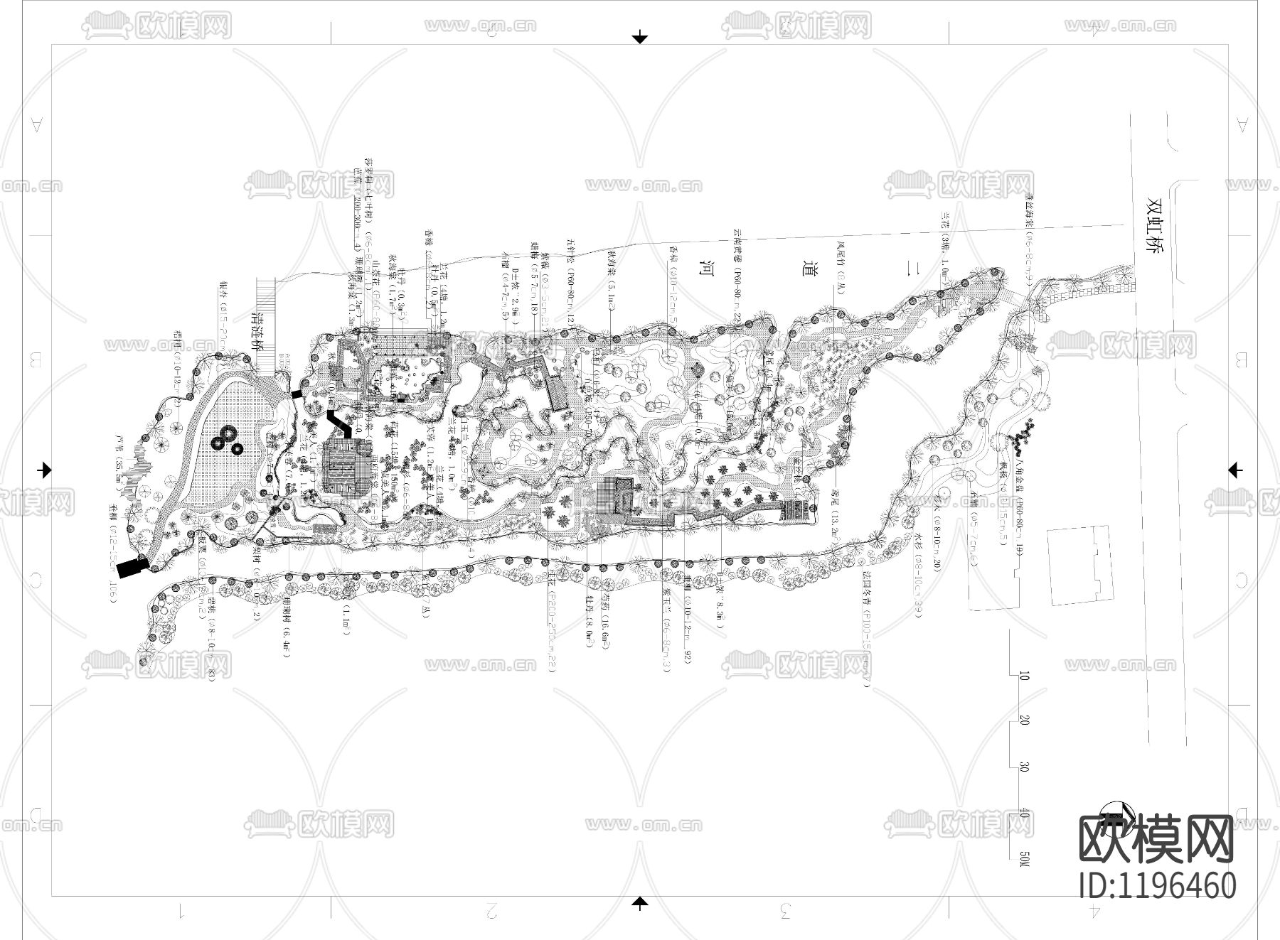 植物配置cad施工图下载