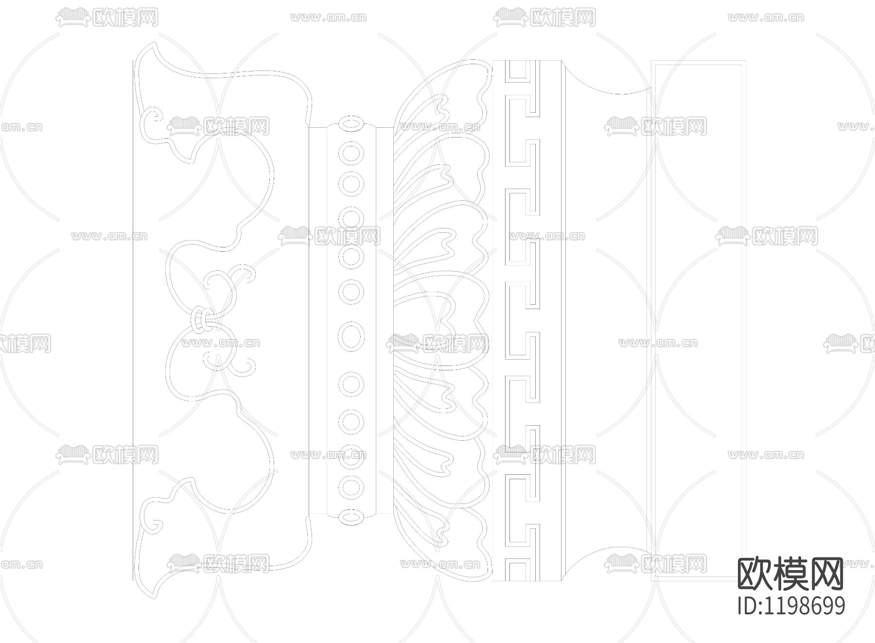 CAD建筑常用中式支敦大样图下载