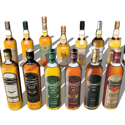  现代酒水饮料su模型 