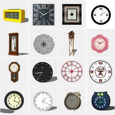  现代手表钟表su模型 