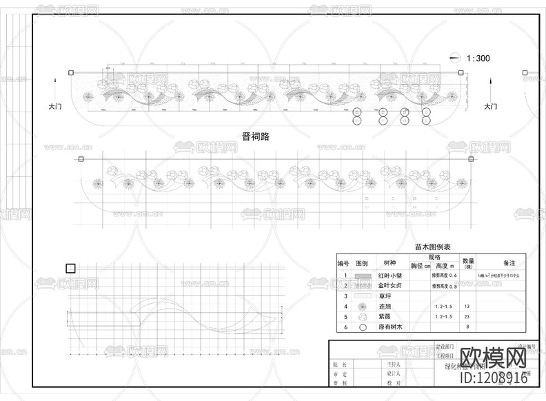道路綠化設(shè)計圖下載(渲染圖1)