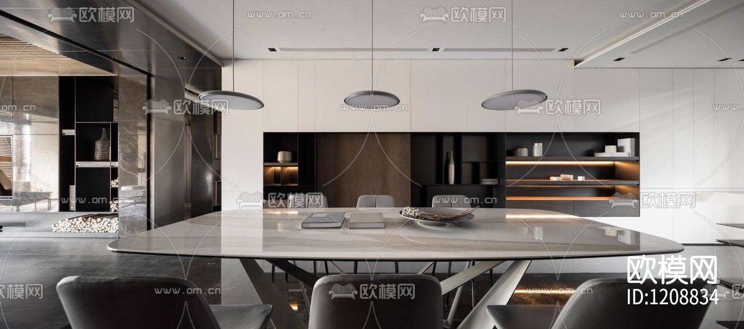 唐忠汉540㎡顶层复式下载（渲染图10）