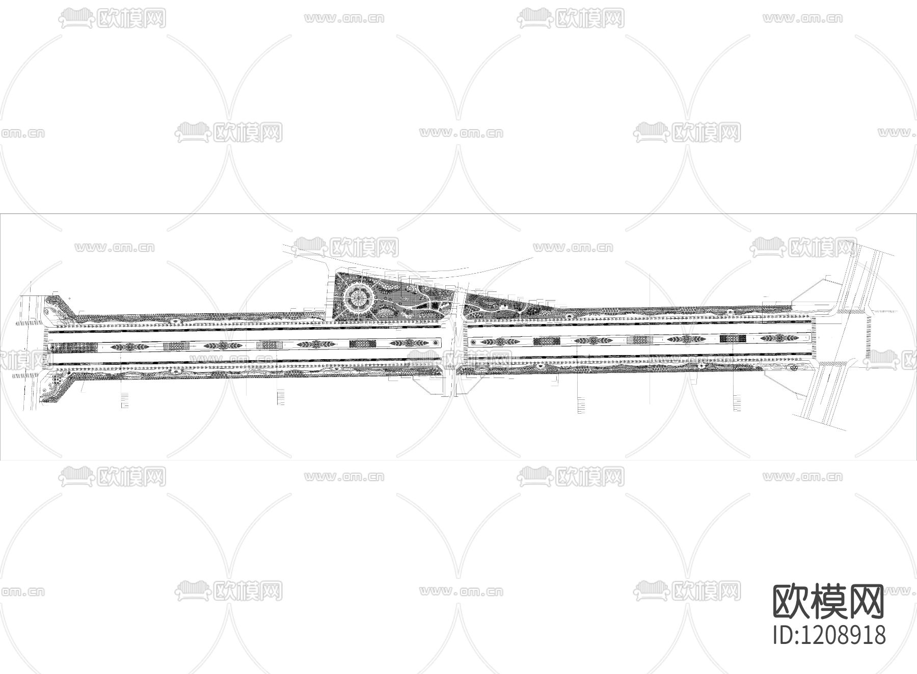 道路绿化施工图下载