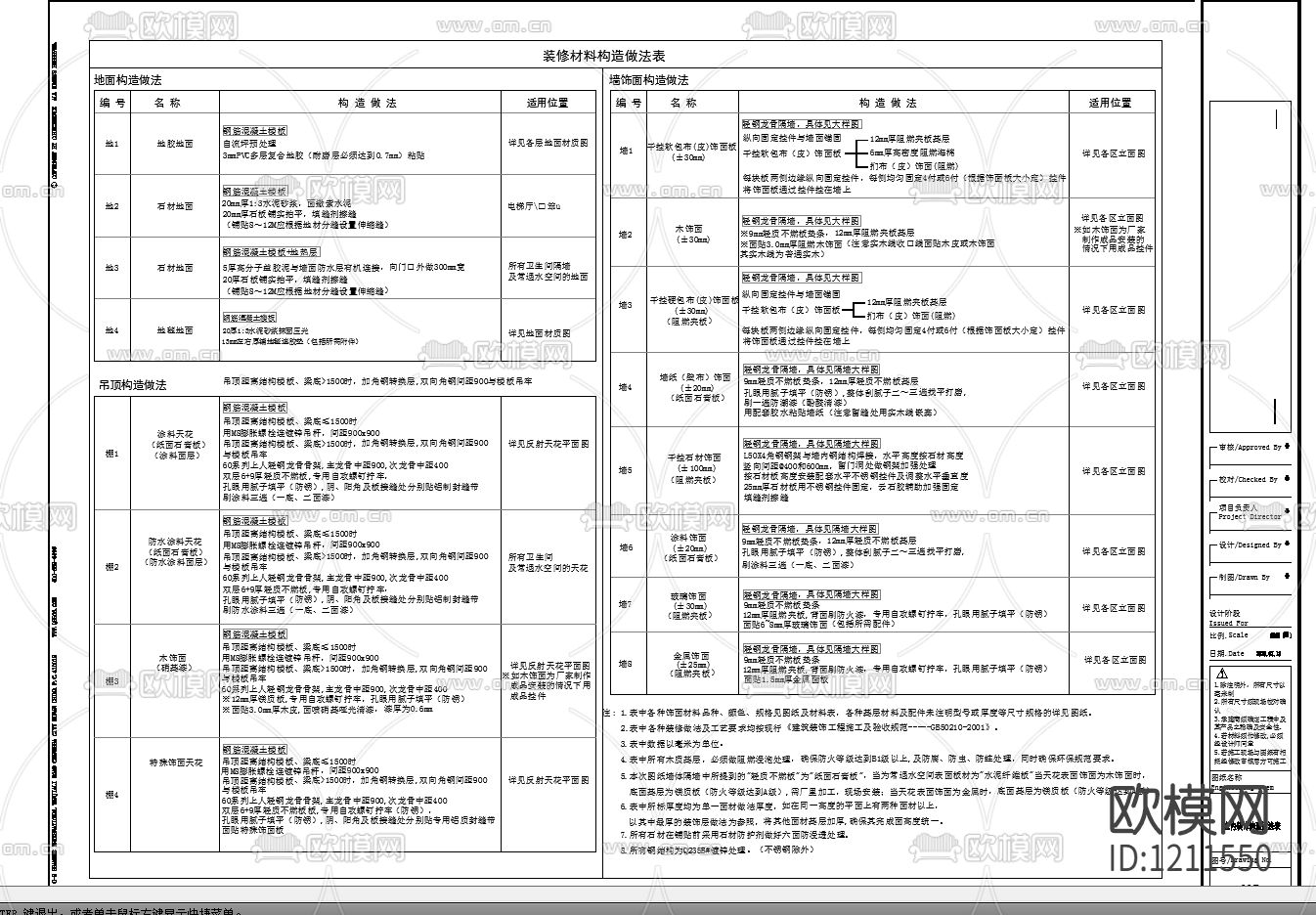 图纸说明图例施工说明带图框材料说明施工工艺下载（渲染图4）