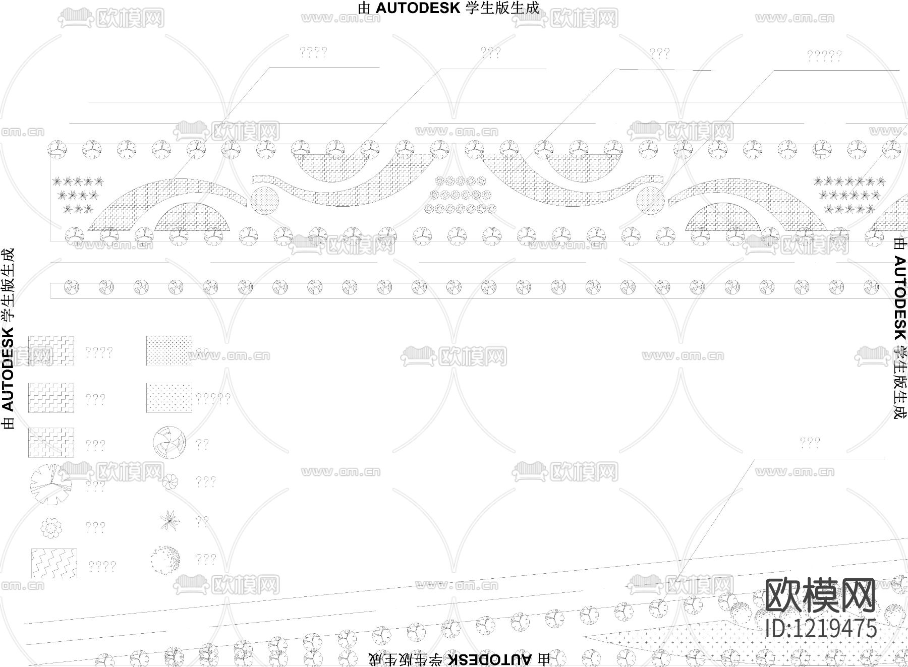 一段个道路绿化设计下载
