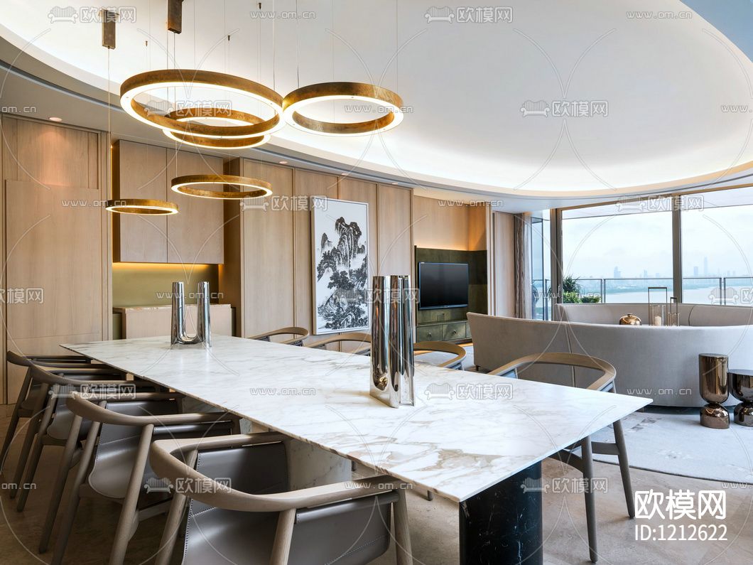 YABU深圳湾一号施工图 +完工+实景下载（渲染图1）