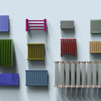  现代暖气片su模型 