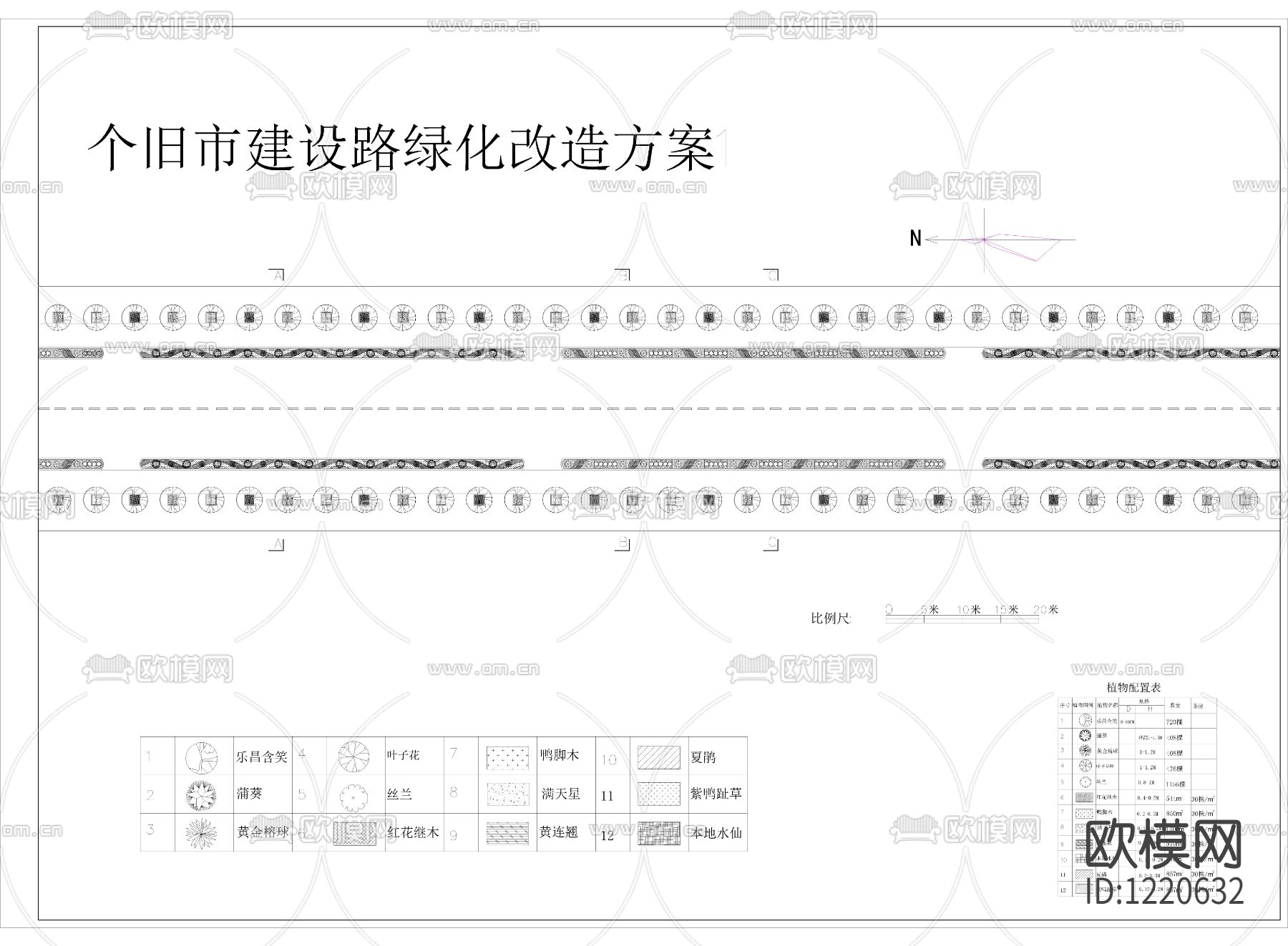 市区某道路的绿化改造方案下载