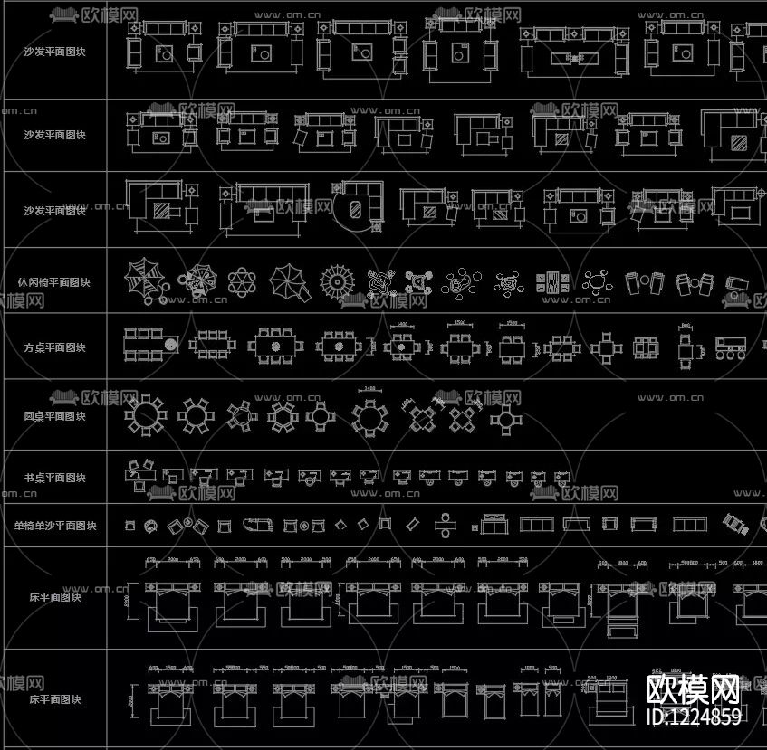 手绘风CAD图库