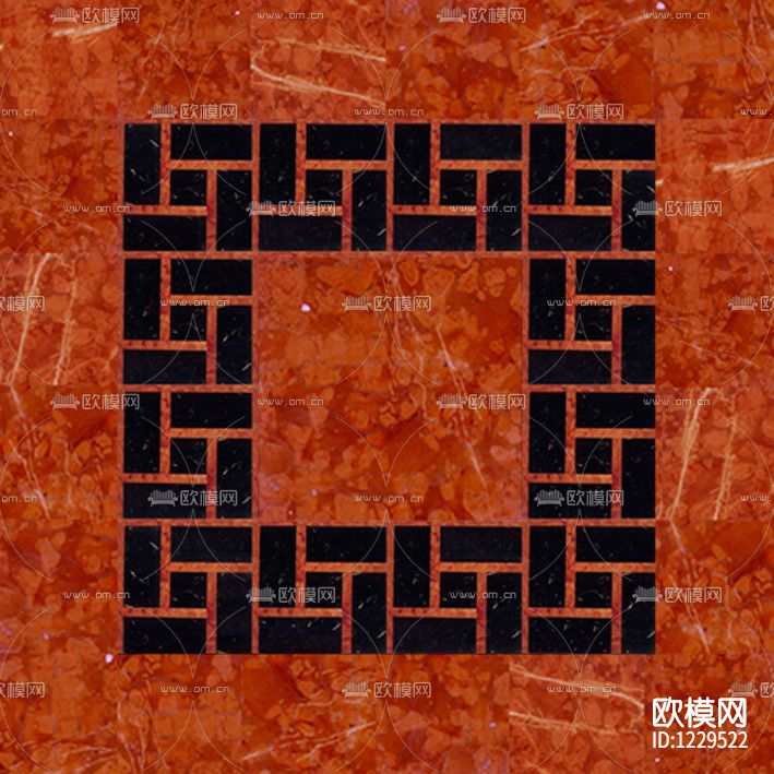 中式地砖拼花