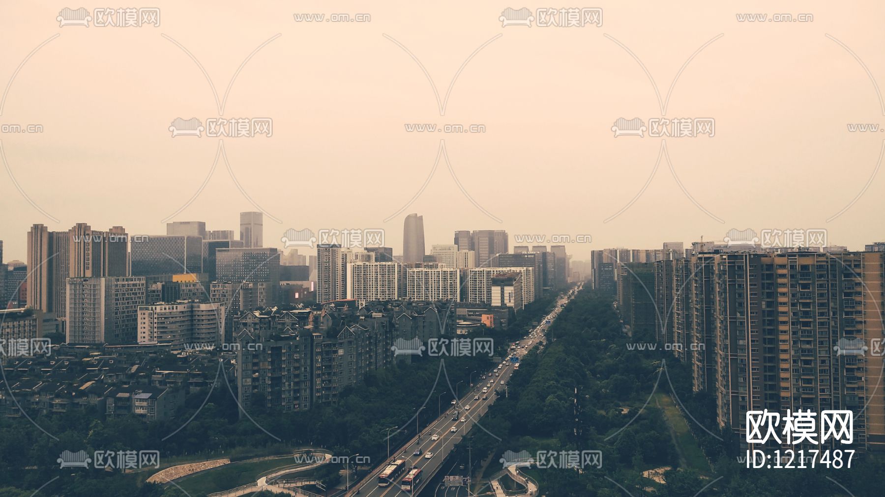 高清户外都市贴图下载（渲染图2）