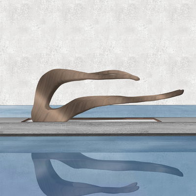 现代抽象雕塑su模型