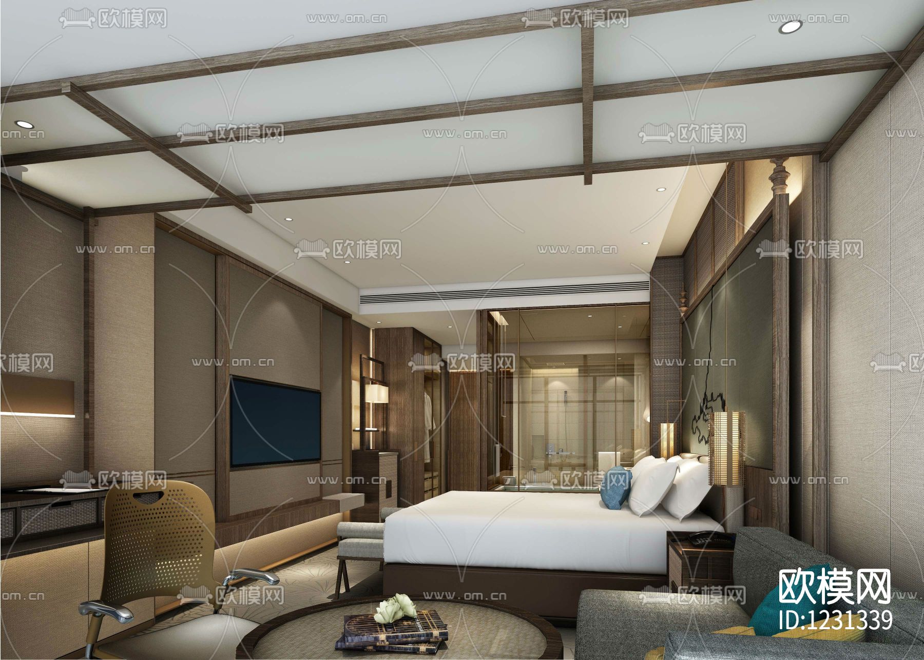 缅甸仰光泛太平洋酒店下载（渲染图5）