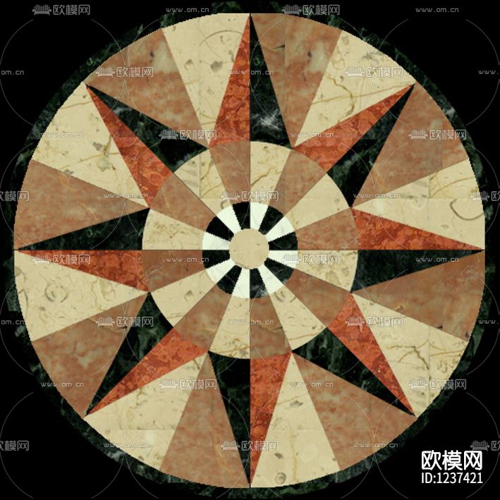 现代大理石拼花