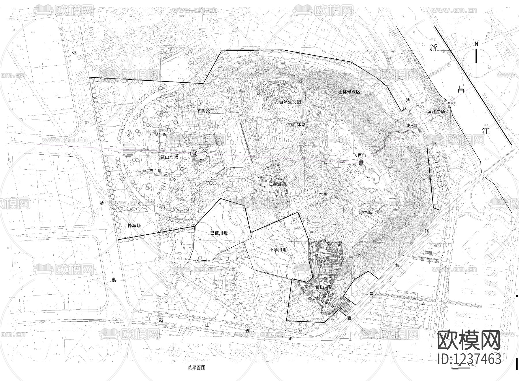福州某公园景观设计方案下载