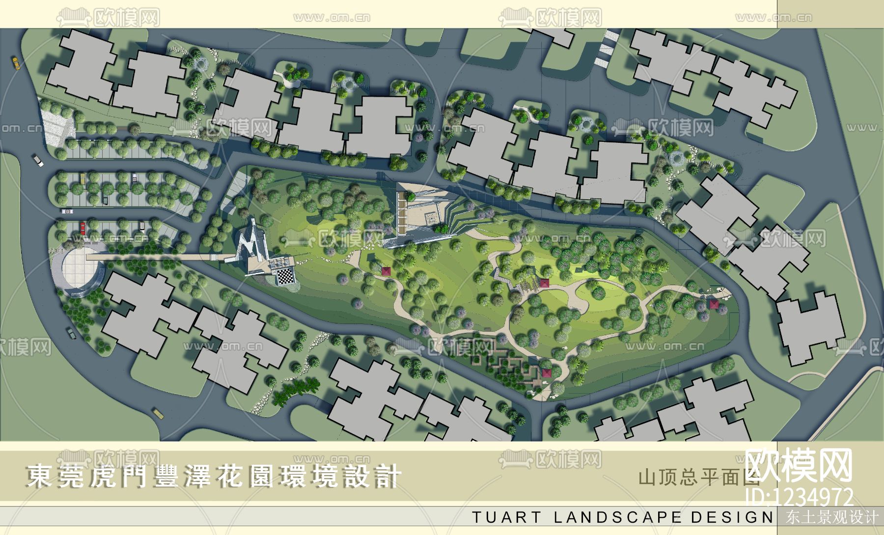 东莞山顶公园园林设计施工图