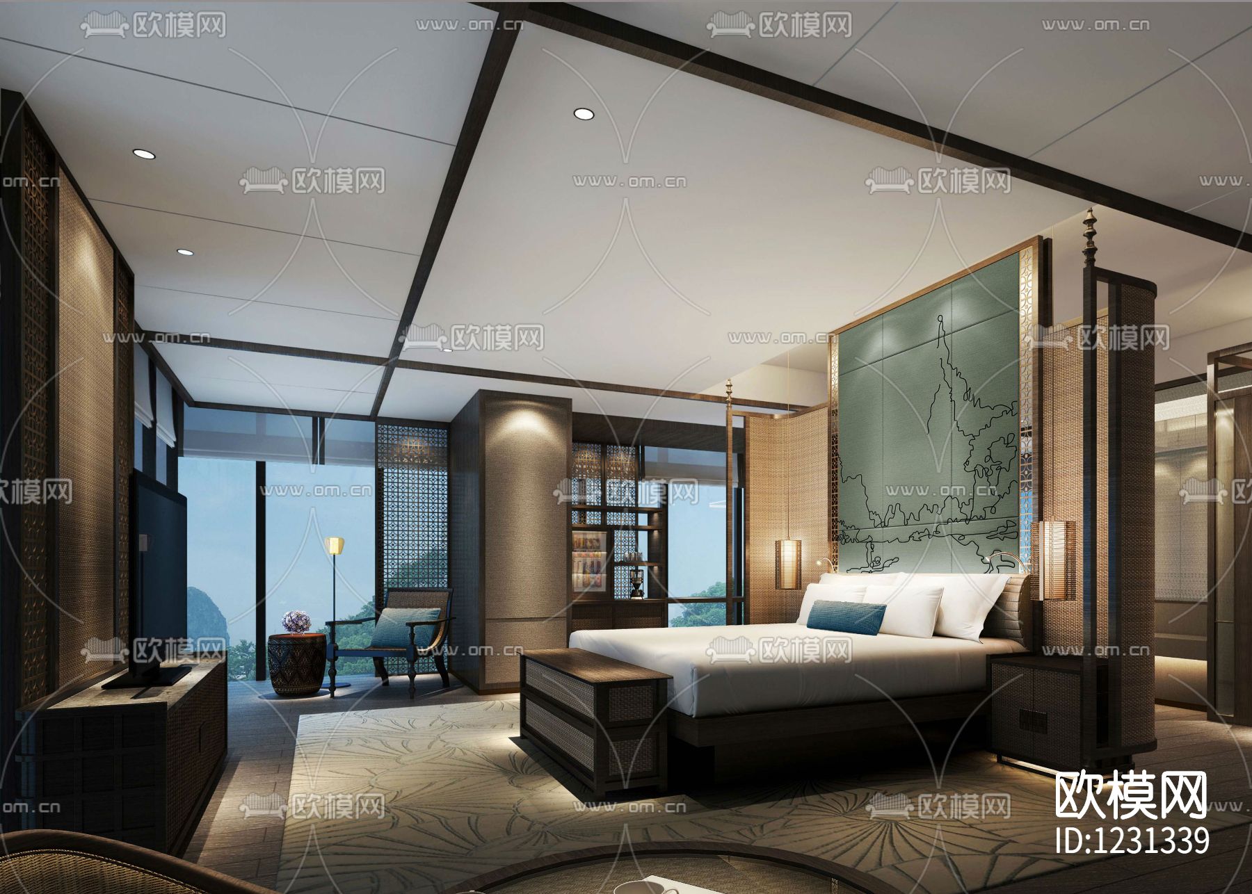 缅甸仰光泛太平洋酒店下载（渲染图4）