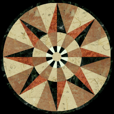  现代大理石拼花 