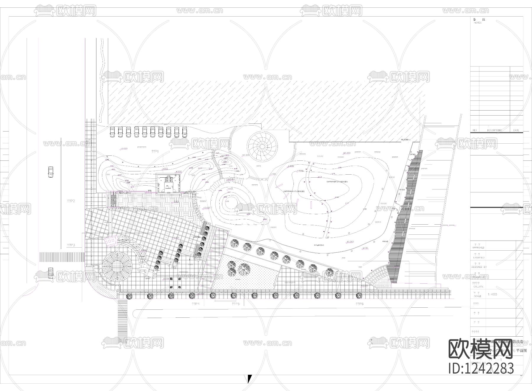 江苏某公园施工图下载